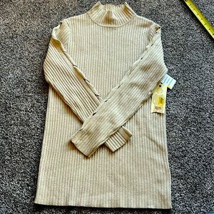 Reba gold long sleeve sweater